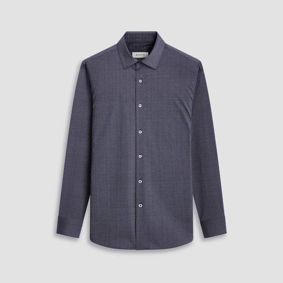 Bugatchi Jimmy Double Sided Herringbone/Check OoohCotton® Shirt