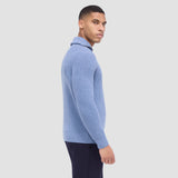 Bugatchi Fisherman Rib Stitch Quarter Zip Sweater