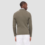 Bugatchi Mixed Stitch Johnny Collar Sweater