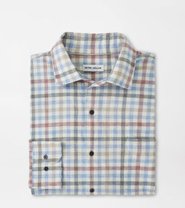 Peter Millar White Rock Cotton Sport Shirt