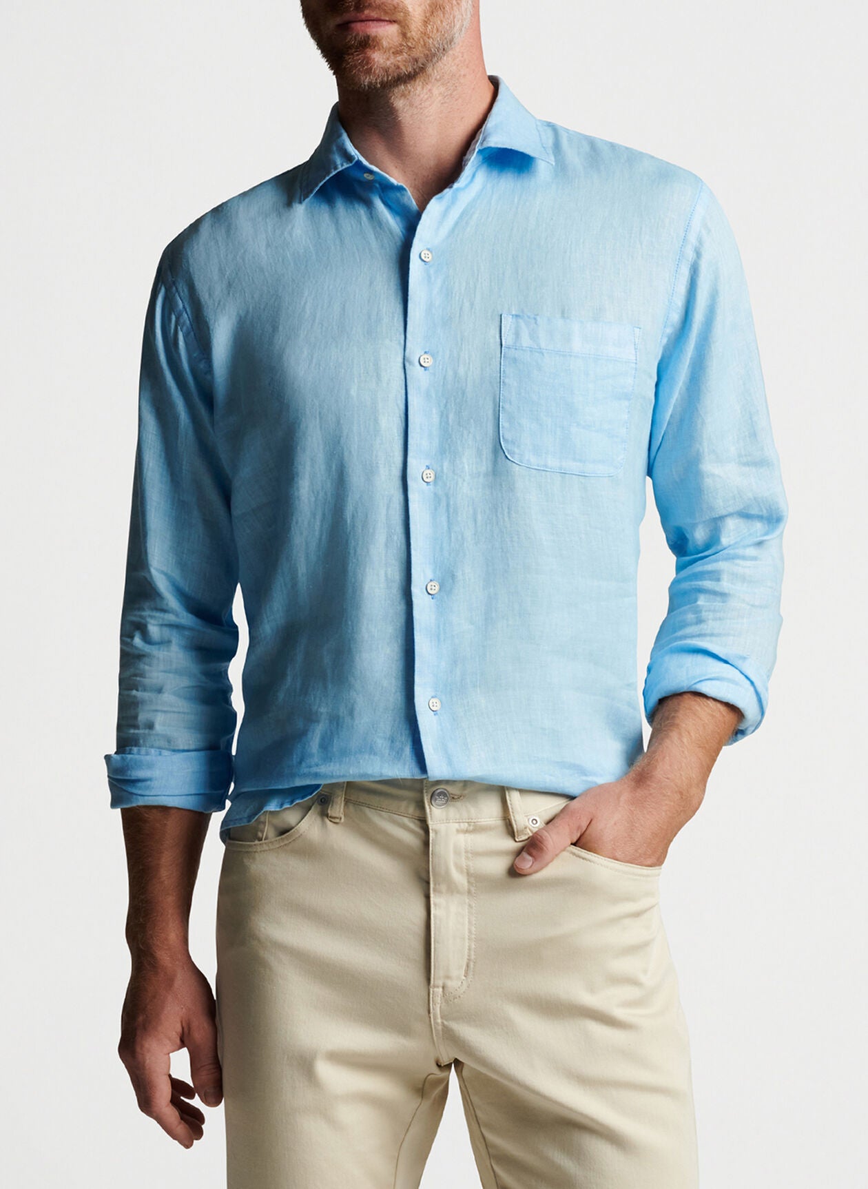 Peter Millar Coastal Garment Dyed Linen Sport Shirt – Savile Lane