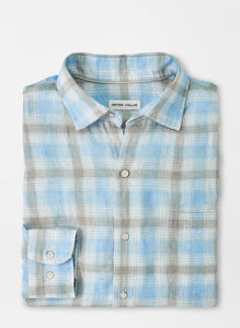 Peter Millar Sea Oat Linen Sport Shirt