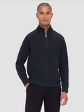 Bugatchi Long Sleeve Quarter Zip Knit