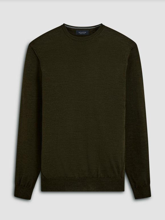 Bugatchi Scott Crew Neck Super Merino Sweater