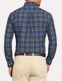 Peter Millar Crown Finish Flately Island Tartan Sport Shirt