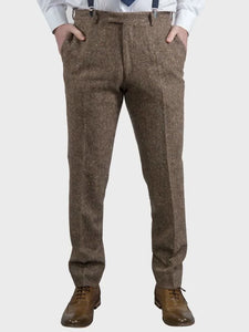 St. Croix Donegal Tweed Luxury Wool Dress Slacks