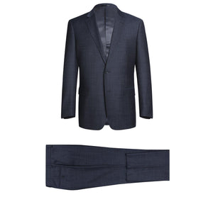 Two Piece Classic Fit Wool Blend Suit - Savile Lane