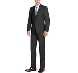 Renoir 201-1 Men's Black 2-Piece Notch Lapel Suit