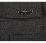 Men's Classic Fit Plaid Blazer 100% Wool Sport Coat - Savile Lane