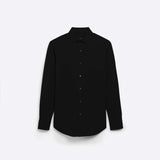Bugatchi Solid Black Print OoohCotton® Shirt